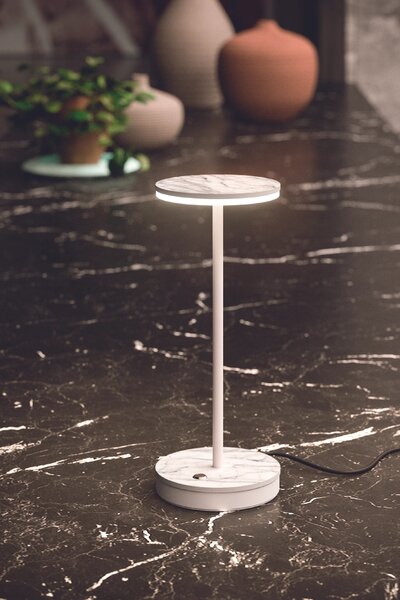 Linealight Stolní LED lampa Gemini Tab, v.29,6cm, 8W, IP40 Barva: Bílá, Teplota světla: 3000K