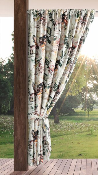 ZAHRADNÍ VODĚODOLNÝ ZÁVĚS NA PÁSCE GARDEN2 155X200 CM LISTY