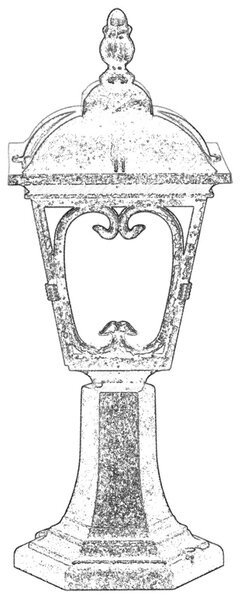 ASIR Venkovní lampa BSU-68181 hnědá