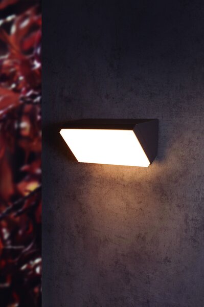 Mantra 7070 Solden, nástěnné venkovní svítidlo, 9W LED 3000K, šedá, délka 18cm, IP65