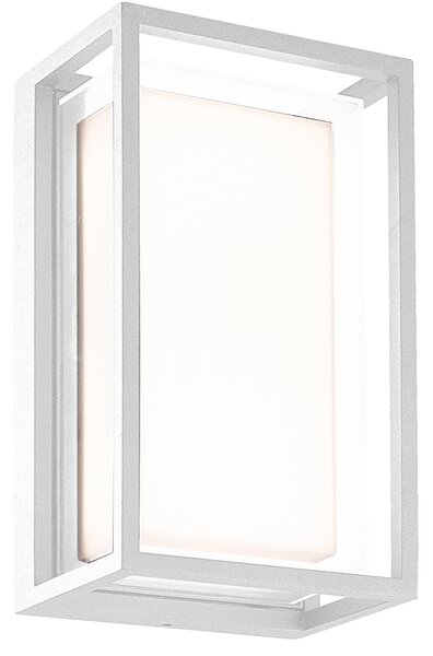 Mantra 7063 Chamonix, stropní/nástěnné venkovní svítidlo, 9W LED 3000K, bílá, 23,8x13,8cm, IP65