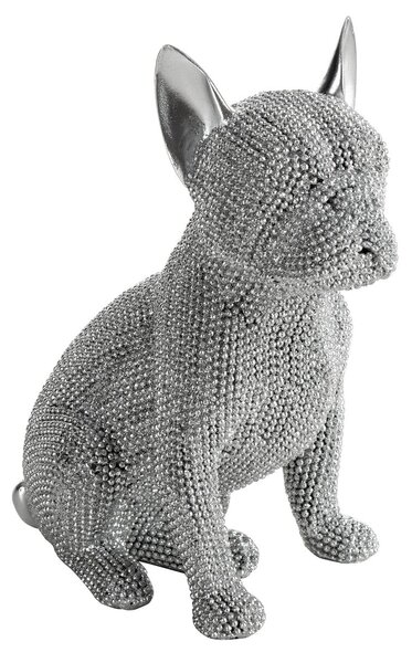 DEKORAČNÍ FIGURKA ELDO 13X9X17 CM STŘÍBRNÁ