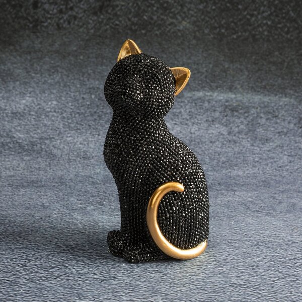 DEKORAČNÍ FIGURKA ELDO 7X6X15 CM ČERNÁ
