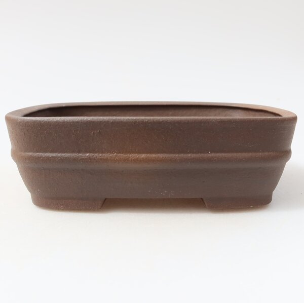 E-bonsai Keramická bonsai miska 14,5 x 11,5 x 4,5 cm hnědá