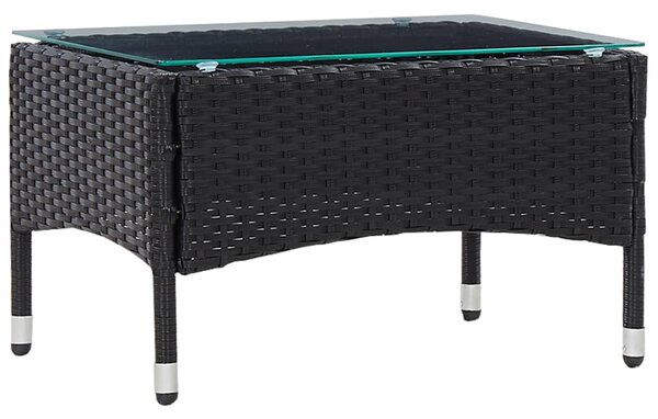 Konferenční stolek Paddles - černý | 60x40x36 cm