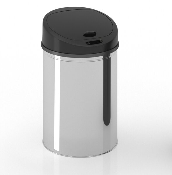Odpadkový koš se senzorem 40 l stříbrný