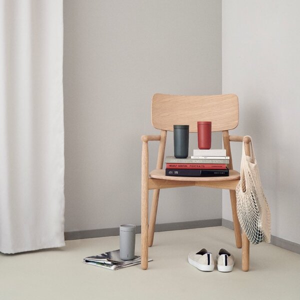 Termohrnek to go I:cons Stelton 0,2 l šedý soft light grey