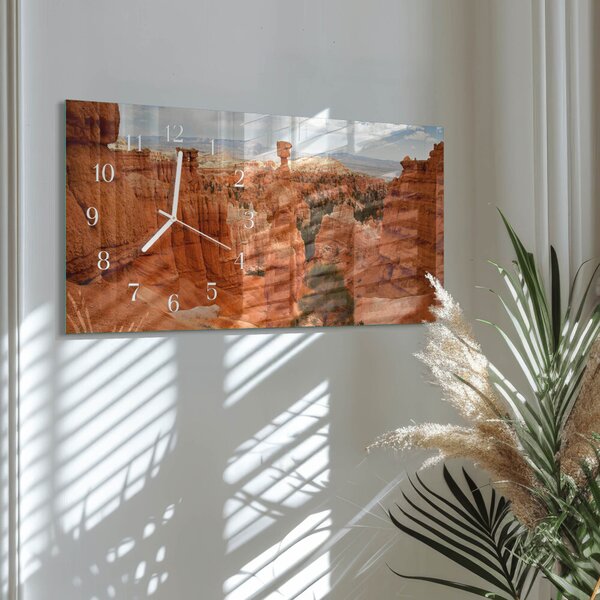 Skleněné hodiny horizontální Bryce Canyon zsppb-60x30-00295241