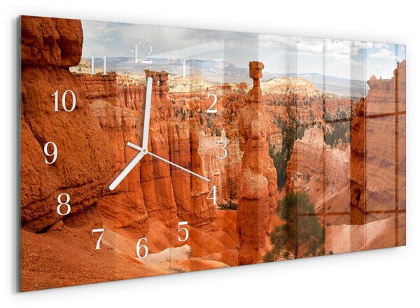 Skleněné hodiny horizontální Bryce Canyon zsppb-60x30-00295241