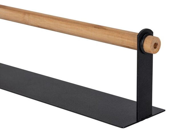 Držák na papírové utěrky MAGNA, magnetický, 30 cm, černý, WENKO