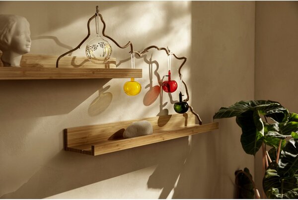 Skleněné ozdoby jablíčka OTC iittala žlutá 3 ks *