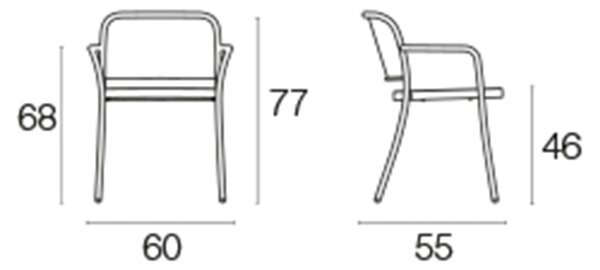 EMU designové zahradní židle Café Armchair