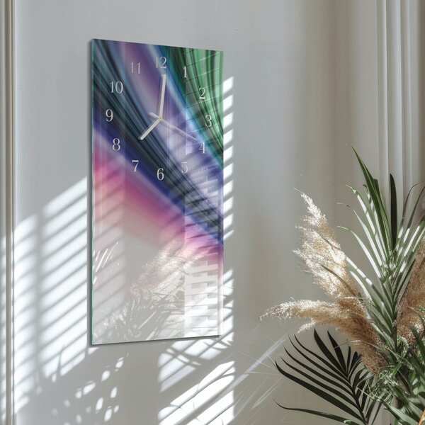 Skleněné hodiny vertikální Abstraktní čáry zsppb-30x60-00081029