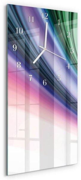 Skleněné hodiny vertikální Abstraktní čáry zsppb-30x60-00081029