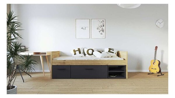 Zásuvka k dětské posteli Codo - široká, antracit