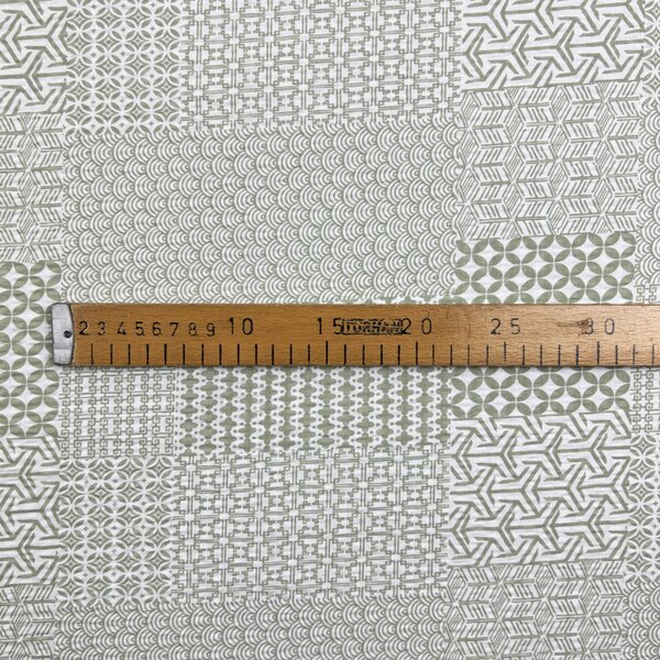 Ervi bavlna - Krep š.240 cm - Geometrický vzor č.226557-28, metráž