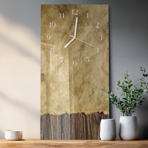 Skleněné hodiny vertikální Stolní papír zsppb-30x60-00079404