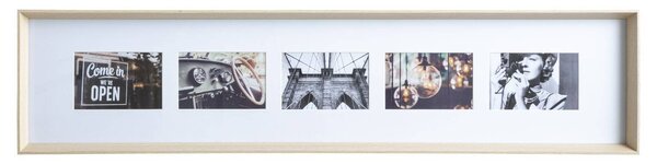 Rámeček na 5 fotografií AXEL, 22 x 97 cm, béžový