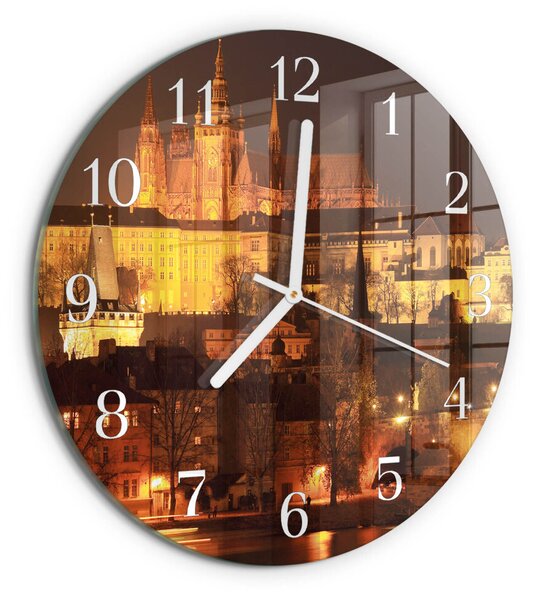 Skleněné hodiny na stěnu Praha zsob-fi30-00083615
