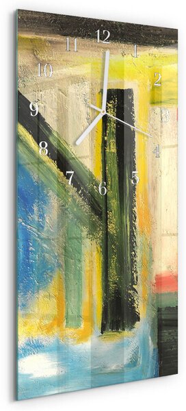 Skleněné hodiny vertikální Vzor zsppb-30x60-00079486