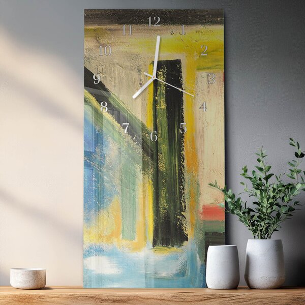 Skleněné hodiny vertikální Vzor zsppb-30x60-00079486