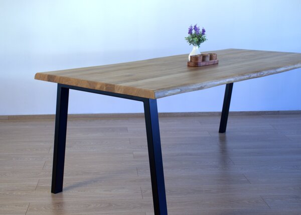 Morawood Jídelní stůl Valencie Barva desky: Medová, Rozměr desky: 700x1200(mm), Úprava hrany: Přírodní