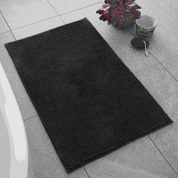 Tmavě šedá koupelnová předložka 50x80 cm Bobble – Catherine Lansfield