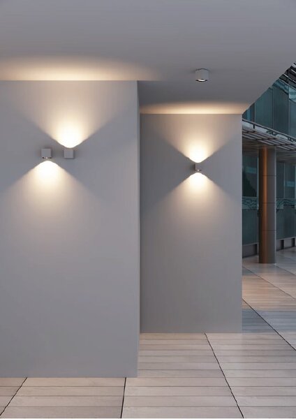 Redo 90104 Teko, šedé stropní exteriérové svítidlo, 6W LED 3000K, výška 9,4cm, IP65