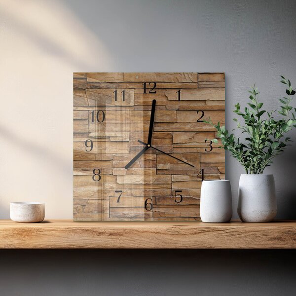 Skleněné hodiny na stěnu Slínek zskc-30x30-00179732