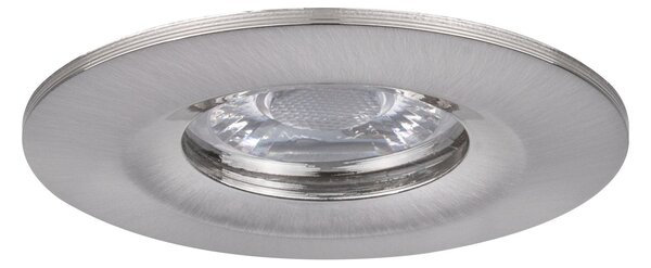 Paulmann 94300 Nova Mini, bodovka z kartáčovaného kovu, 1x4W LED 2700K, prům. 6,5cm, IP44