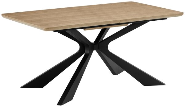 JÍDELNÍ STŮL, černá, barvy dubu, 160-210/90/76 cm P & B - Jídelní stoly, Online Only