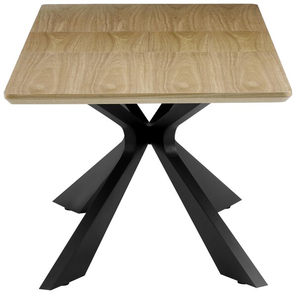 JÍDELNÍ STŮL, černá, barvy dubu, 160-210/90/76 cm P & B - Jídelní stoly, Online Only