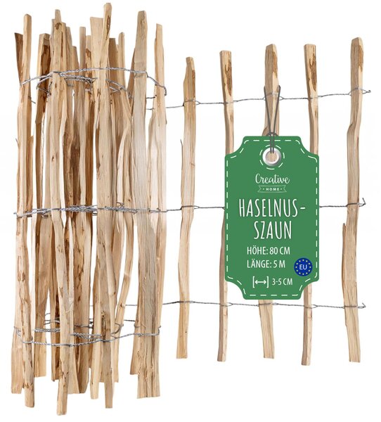 Creative Home latkové oplocení, výška 80 cm a délka 5 m | Rozteč latí 3–5 cm