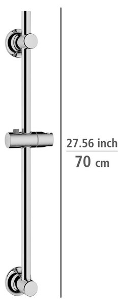 Samodržící sprchová tyč z nerezové oceli v leskle stříbrné barvě 70 cm – Wenko