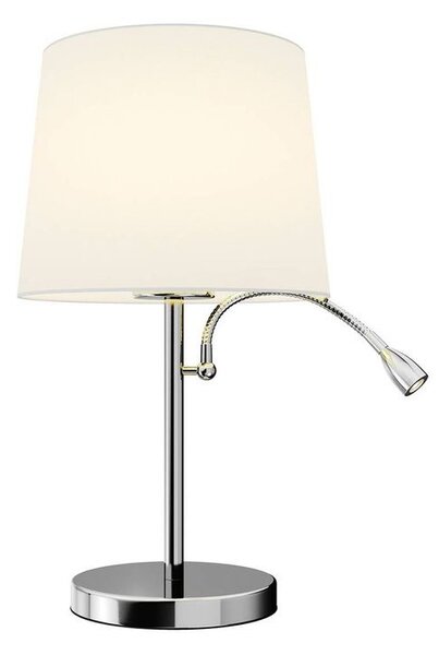 Lindby - Benjiro Stolní Lampa White/Chrome - Lampemesteren