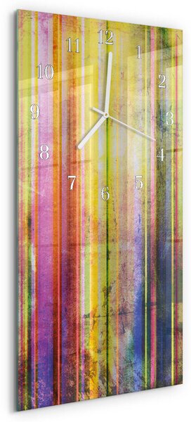 Skleněné hodiny vertikální Dřevo zsppb-30x60-00086464
