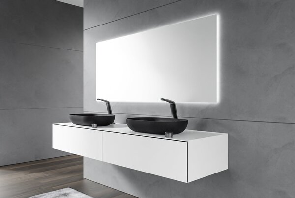 Koupelnová skříňka pro umyvadlo na desku ARCTIC 1800 White Softtouch