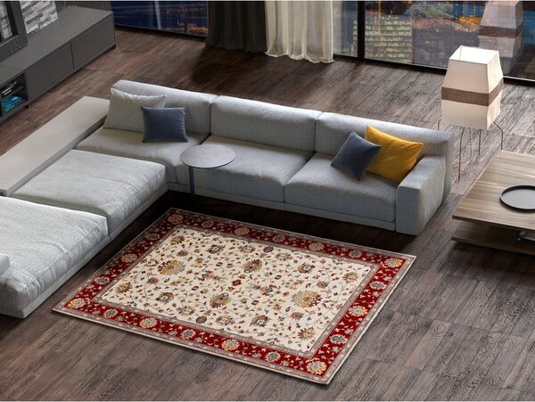 Červeno-krémový koberec 80x150 cm Classic – Universal