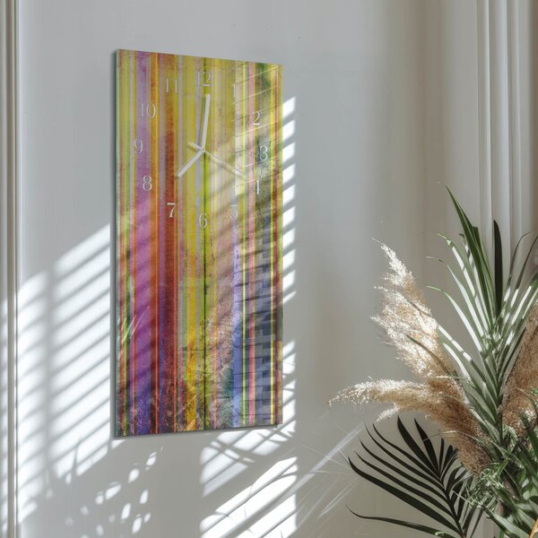 Skleněné hodiny vertikální Dřevo zsppb-30x60-00086464