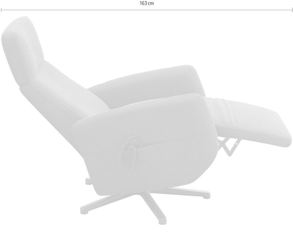 RELAXAČNÍ KŘESLO, textil, šedá Sit & More - Online Only křesla & taburety, Online Only