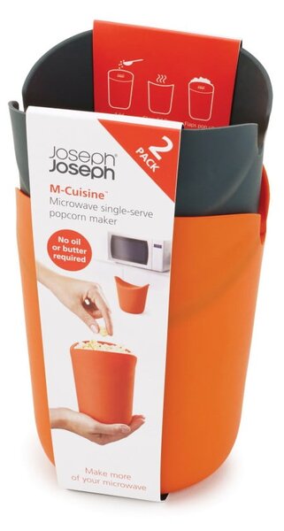 Sada 2 nádobek na přípravu popcornu v mikrovlnné troubě Joseph Joseph M-Cuisine