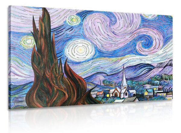 Obraz reprodukce Hvězdná noc - Vincent van Gogh