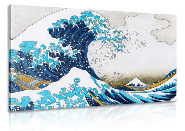 Obraz reprodukce Velká vlna z Kanagawa - Kacušika Hokusai