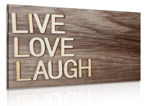Obraz se slovy - Live Love Laugh