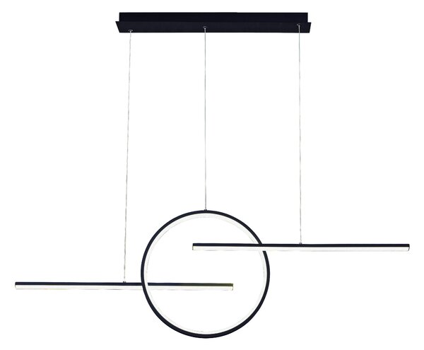 Mantra 7140 Kitesurf, závěsné moderní černé svítidlo, 50W LED 3000K, délka 124cm