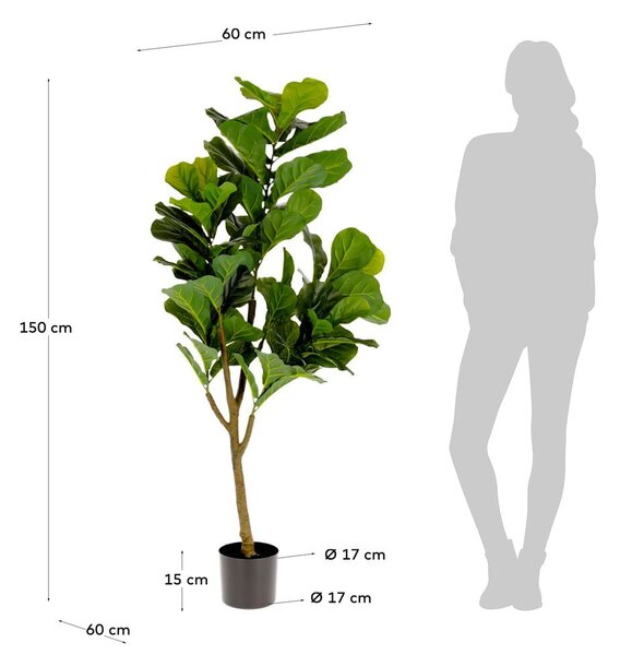 Umělý fíkus (výška 150 cm) Lyrata – Kave Home