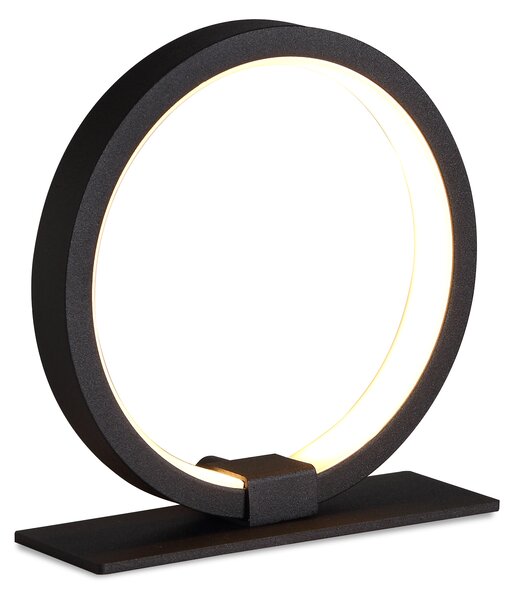 Mantra 7145 Kitesurf, černá kruhová stolní lampa, 8W LED 3000K, průměr 15cm