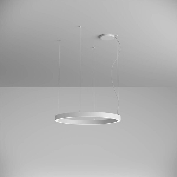 Arelux AM02WW SWH Xambit, bílé závěsné kruhové svítidlo, 57W LED 3000K, prům. 90cm