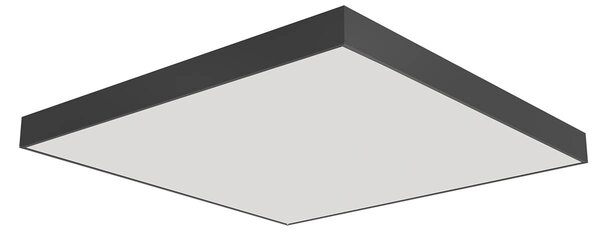 Arelux PXQU04NW SBK Xpill Square, černé stropní svítidlo, 80W LED 4000K, 80x80cm