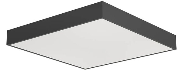 Arelux PXQU02CCT SBK Xpill Square, černé stropní svítidlo, 50W LED 3000/4000/6000K, 50x50cm